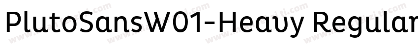 PlutoSansW01-Heavy Regular字体转换